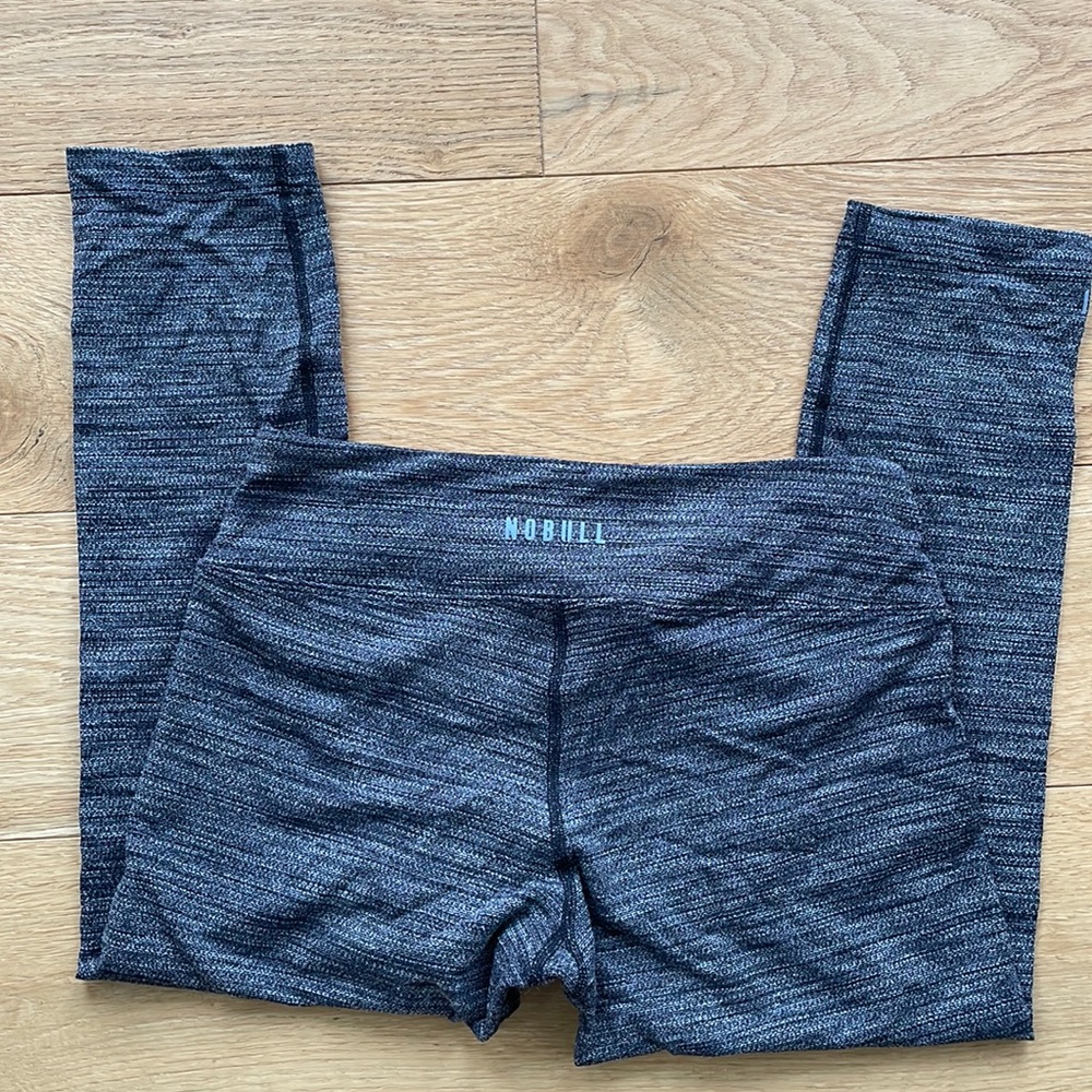 Nobull Project Crop Leggings CrossFit Training Size Medium Heather Gray